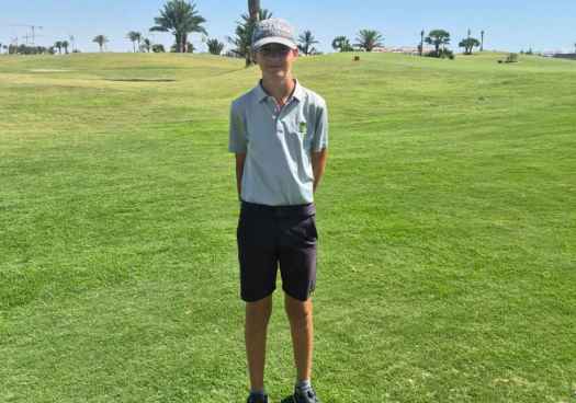 Enzo Jiménez afronta reto del Campeonato de España Infantil de golf en Murcia