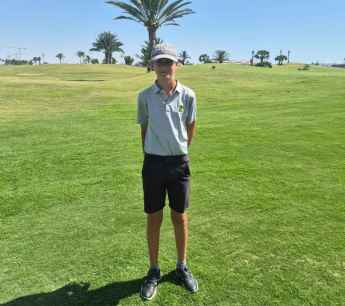 Enzo Jiménez afronta reto del Campeonato de España Infantil de golf en Murcia