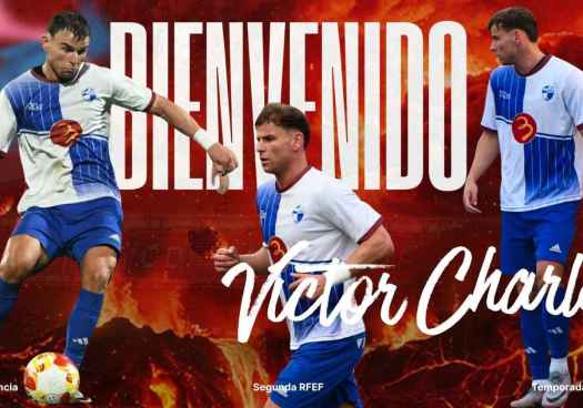 El delantero aragonés Victor Charlez, primer fichaje del Numancia