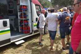 Tres heridos por asta de toro en salida de La Saca