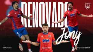 El Numancia renueva al delantero Jony, su 