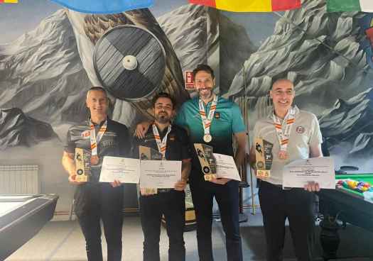 Javier del Santo, subcampeón de España Senior de Bola 8
