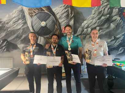Javier del Santo, subcampeón de España Senior de Bola 8