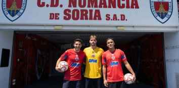 El Numancia presenta a tres de sus incorporaciones para temporada 