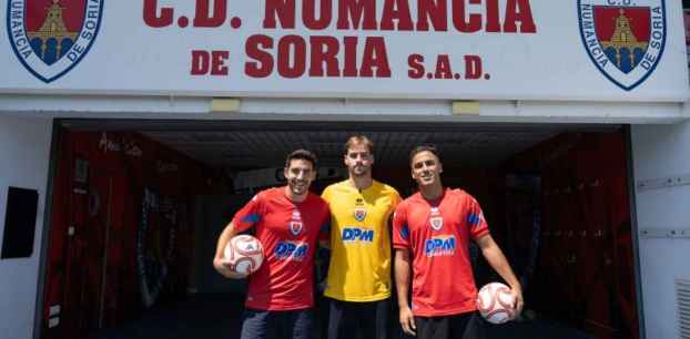 El Numancia presenta a tres de sus incorporaciones para temporada 
