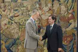 Mañueco eafirma ante el Rey la lealtad de Castilla y León hacia la Monarquía 
