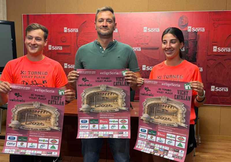 El torneo de voley plaza de Soria contará con 400 participantes y nueve días de competición