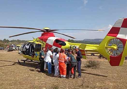 Joven herida de gravedad en accidente en circuito de Motorbeach, en Vinuesa