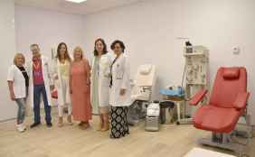 El punto fijo de donación de sangre, en el hospital Santa Bárbara de Soria