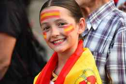 La afición soriana, con la selección española en Mundial