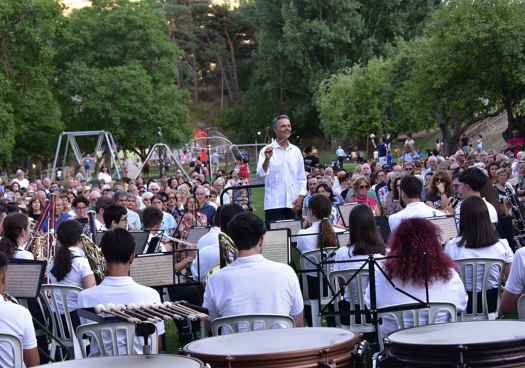 La Banda de Música de Soria lleva su verano musical al paseo de San Prudencio