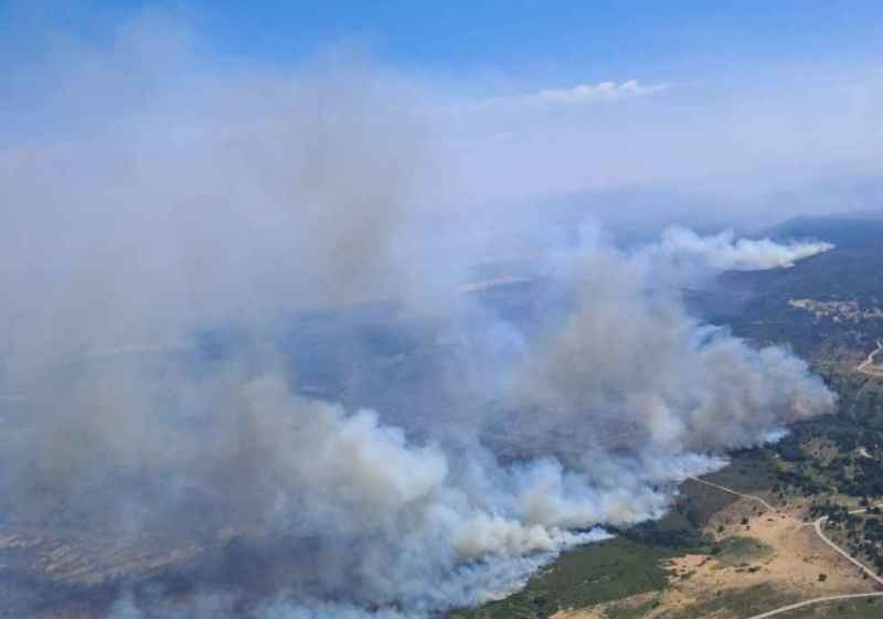 Ordenada evacuación de los 31 vecinos de Barcones, por humo de incendio