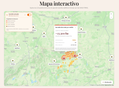 Los Pueblos más Bonitos de España incorporan a sus mapas seguimiento de incendios 