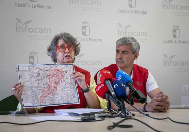 El incendio en Guadalajara lleva dos días sin avanzar hacia provincia de Soria