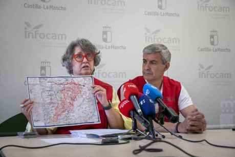 El incendio en Guadalajara lleva dos días sin avanzar hacia provincia de Soria