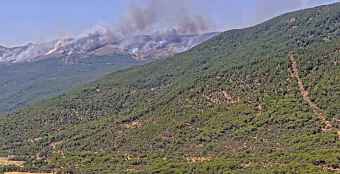 Detenido posible responsable de incendio forestal en Burgohondo (Ávila)