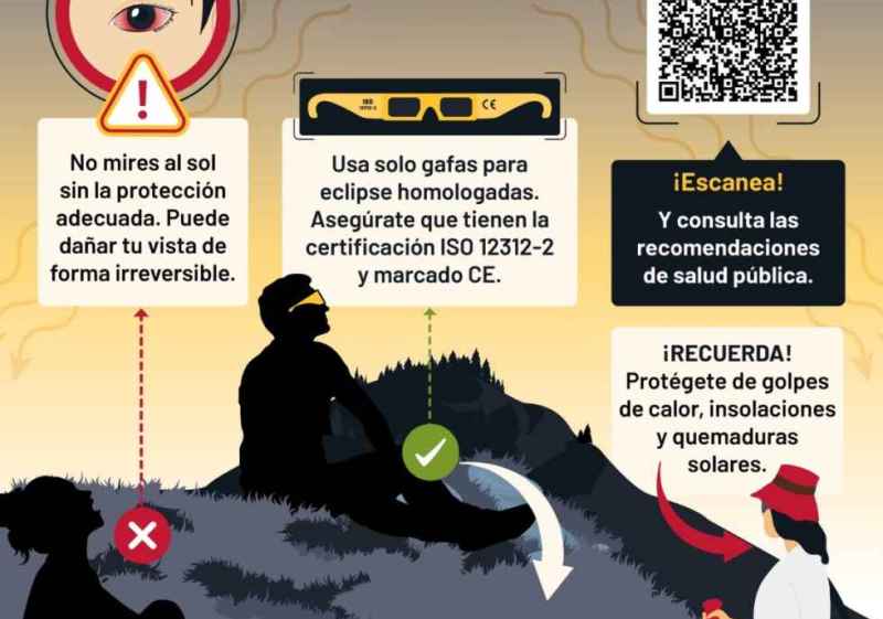 El hospital Santa Bárbara organiza mesa informativa sobre protección visual durante el eclipse
