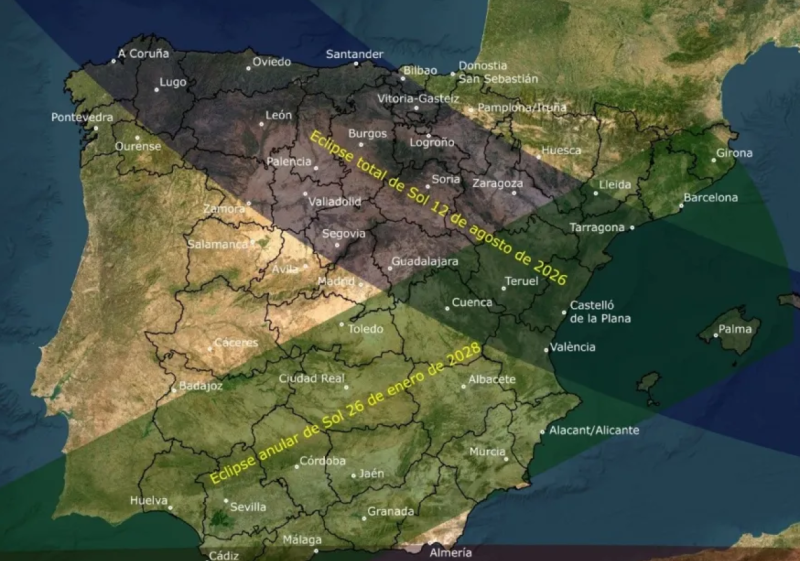 La provincia de Soria encabeza demanda de extranjeros para alojarse durante eclipse solar