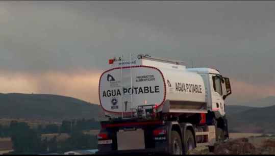 Los camiones cisterna de Diputación garantizan agua a municipios sorianos afectados por incendio de Guadalajara