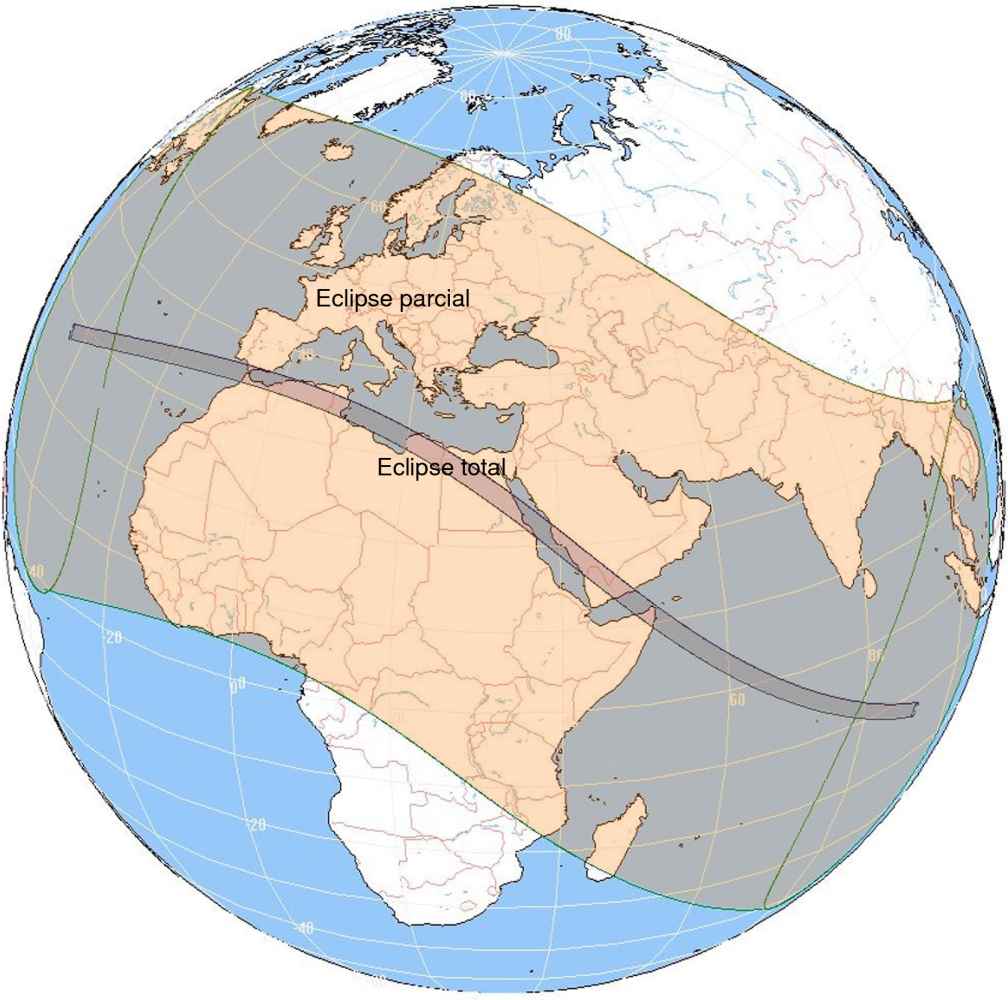 El próximo eclipse total será el 2 de agosto de 2027