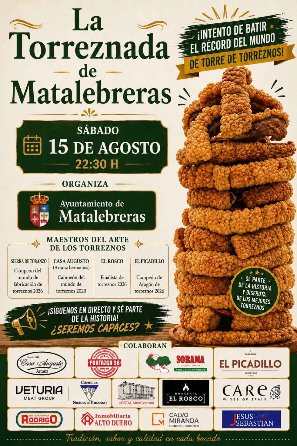 "La torreznada", incluida en programa de fiestas de Matalebreras