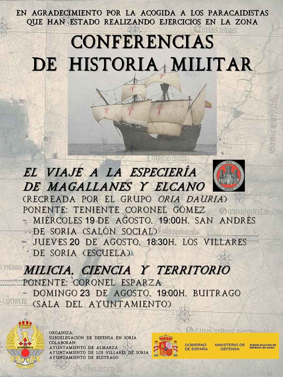 Tres conferencias para agradecer colaboración en saltos paracaidistas de BRIPAC