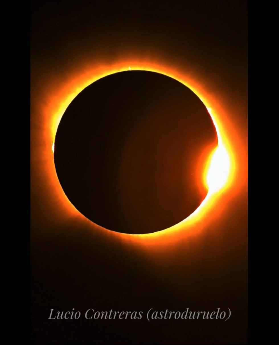 Las imágenes del eclipse solar captadas desde Soria por Lucio Contreras
