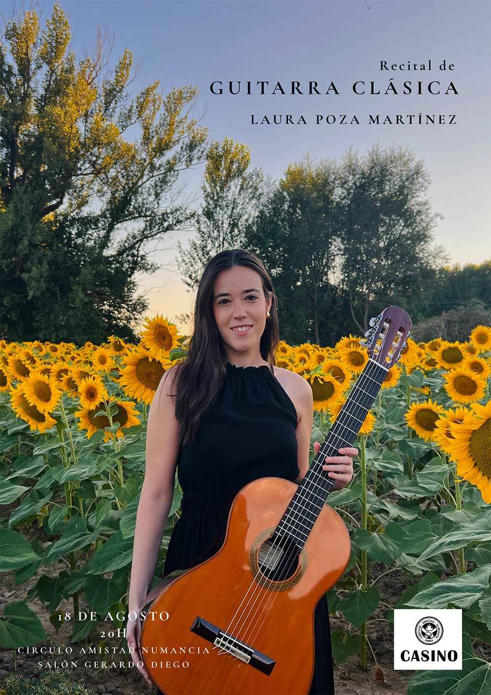 Doble cita cultural en el Casino de Soria con teatro y recital de guitarra clásica