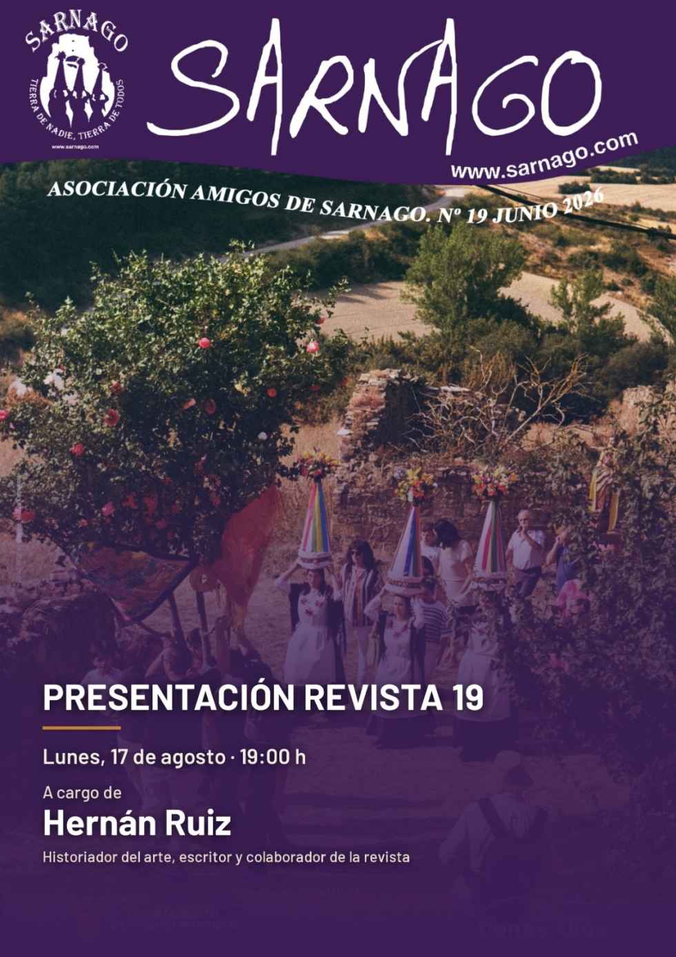 Sarnago celebra nueva Semana Cultural con literatura, música, tradiciones y memoria