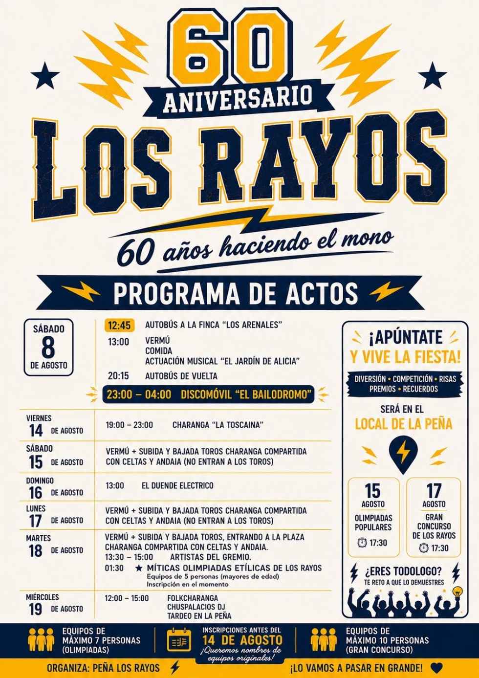 Artistas del Gremio celebran 60 aniversario de peña Los Rayos, en El Burgo