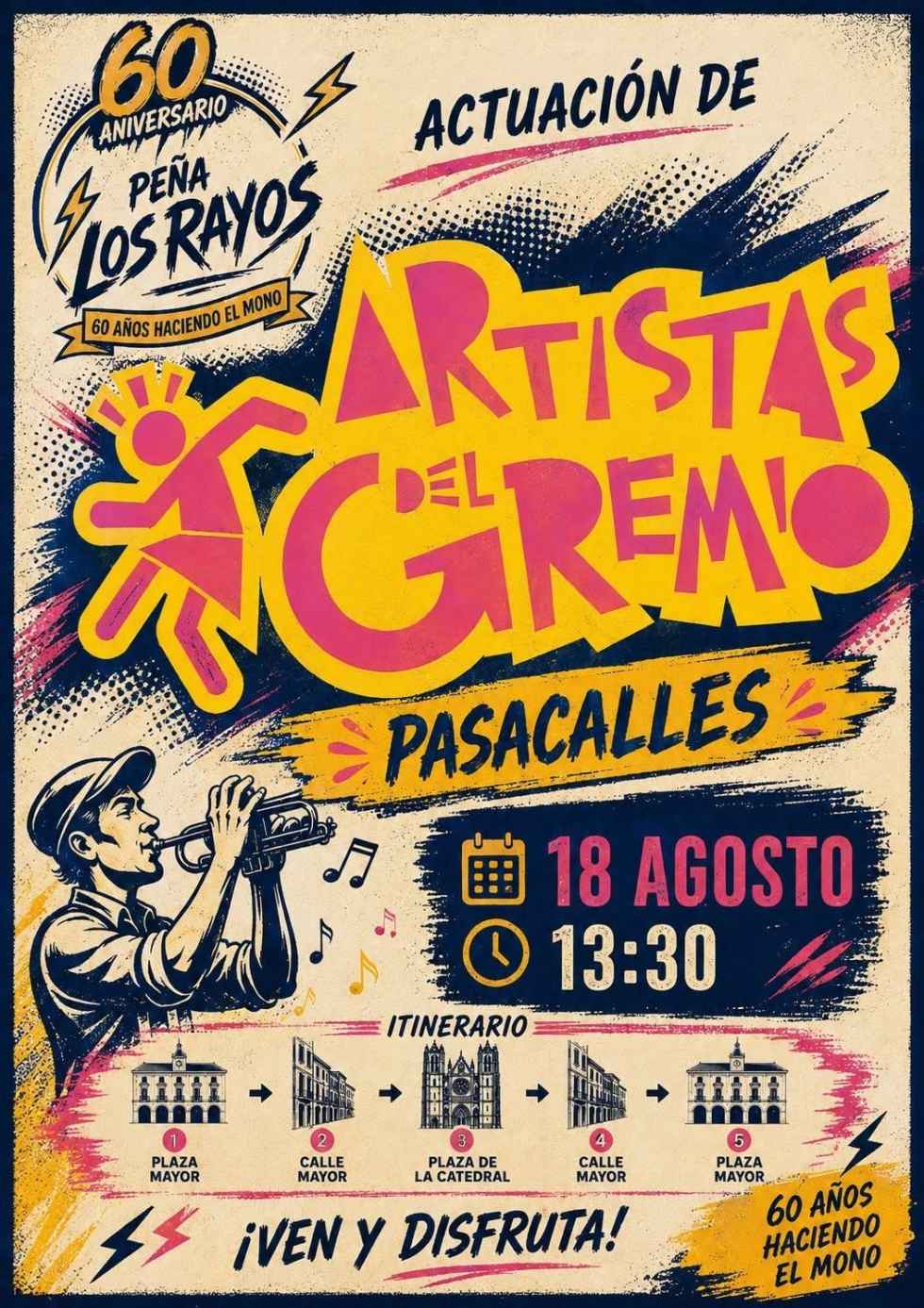 Artistas del Gremio celebran 60 aniversario de peña Los Rayos, en El Burgo