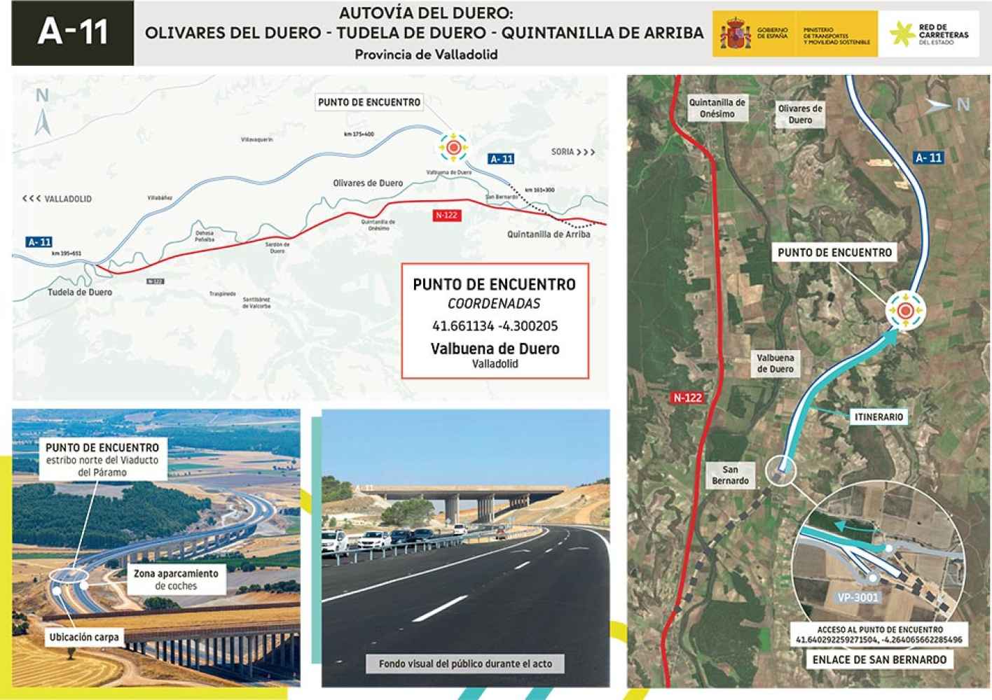 Puente asiste a apertura parcial de dos nuevos tramos de autovía del Duero
