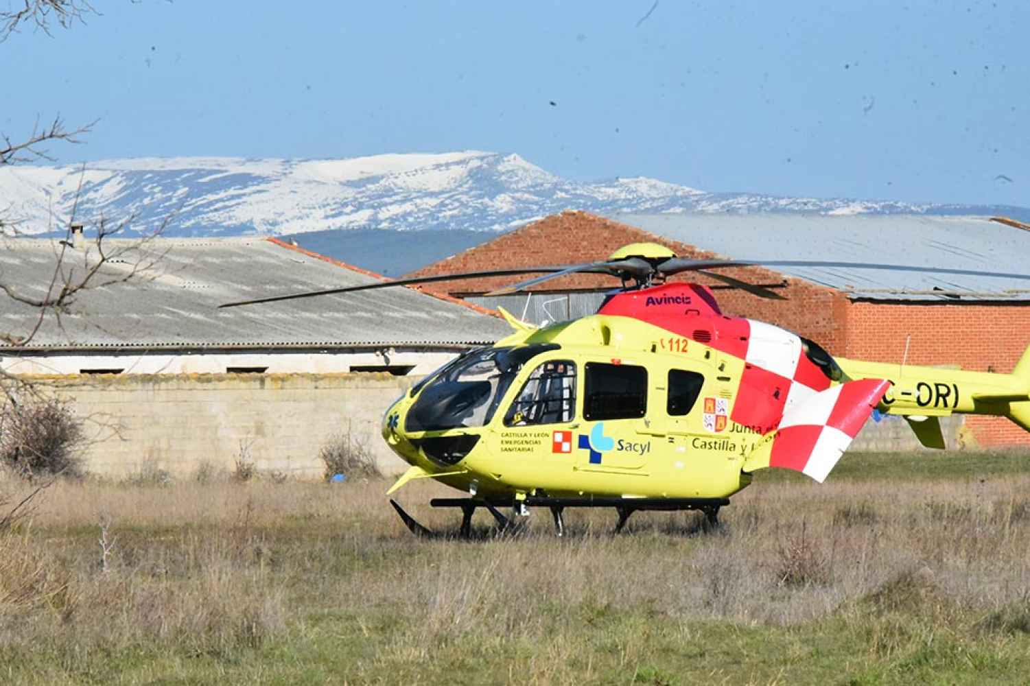 Herido de gravedad trabajador de autovía del Duero en Langa de Duero