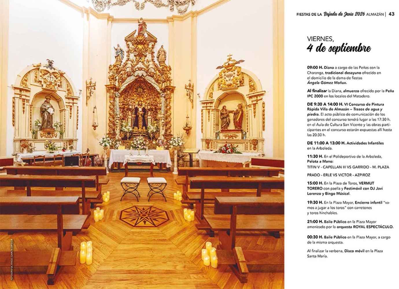 Almazán publica programa de sus fiestas de la Bajada de Jesús