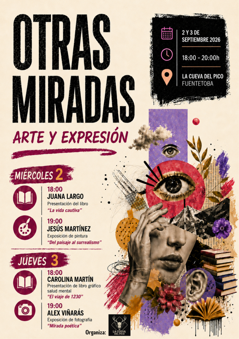 Fuentetoba acoge I Muestra Cultural "Otras miradas", un encuentro de literatura, pintura y fotografía