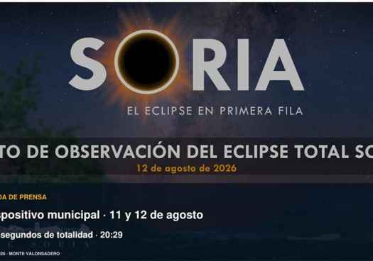 Soria ultima dispositivo para vivir eclipse total en Valonsadero con seguridad 