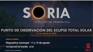 Soria ultima dispositivo para vivir eclipse total en Valonsadero con seguridad 