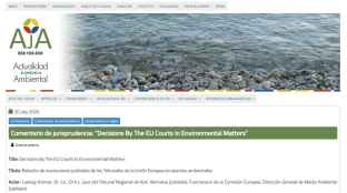 El CIEDA-CIEMAT difunde obra de referencia internacional sobre jurisprudencia ambiental europea