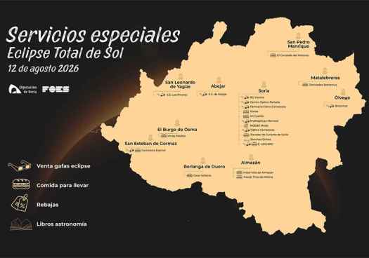 Las empresas sorianas ofrecerán servicios especiales para atender a visitantes del eclipse