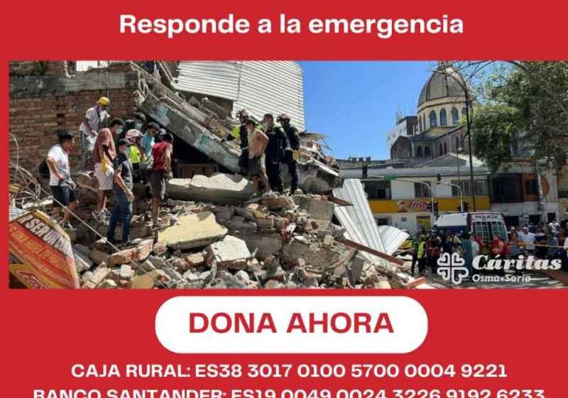 Osma-Soria se solidariza con pueblo colombiano tras devastador terremoto