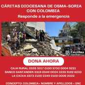 Osma-Soria se solidariza con pueblo colombiano tras devastador terremoto