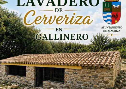 Gallinero inaugura lavadero de Cerveriza, recuperado gracias a sus vecinos