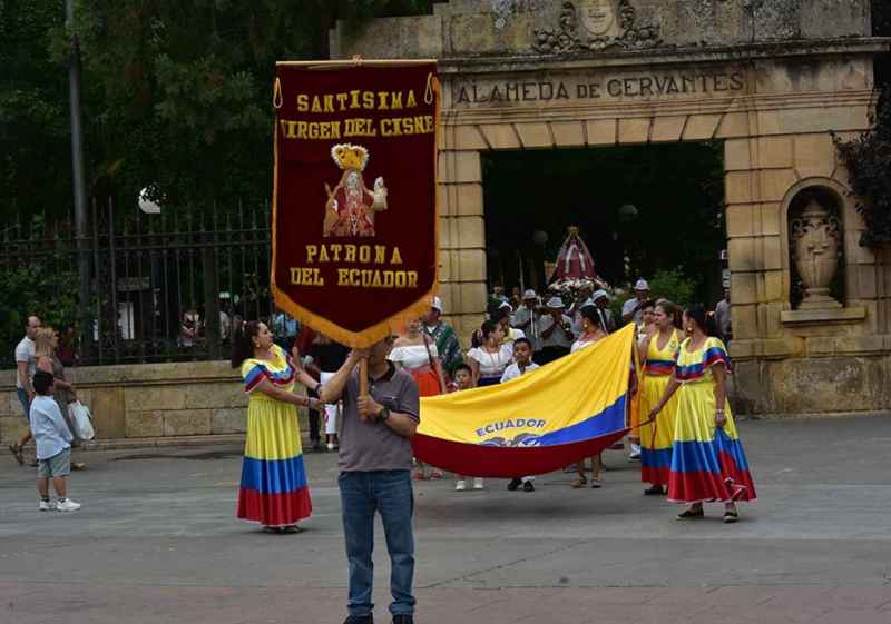 La comunidad ecuatoriana en Soria celebra fiestas en honor a la Virgen del Cisne
