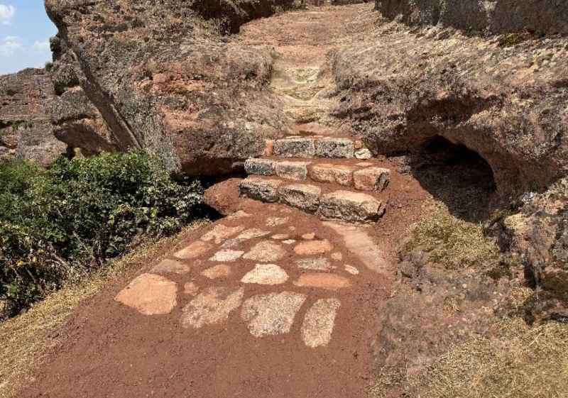 La Junta finaliza mejora de accesibilidad en recorrido de visita del yacimiento de Tiermes