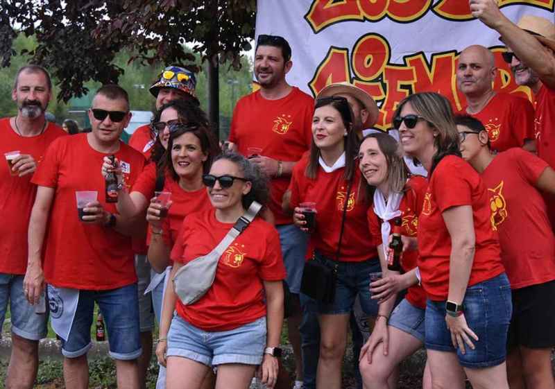 Las peñas que animan las fiestas patronales de Berlanga de Duero