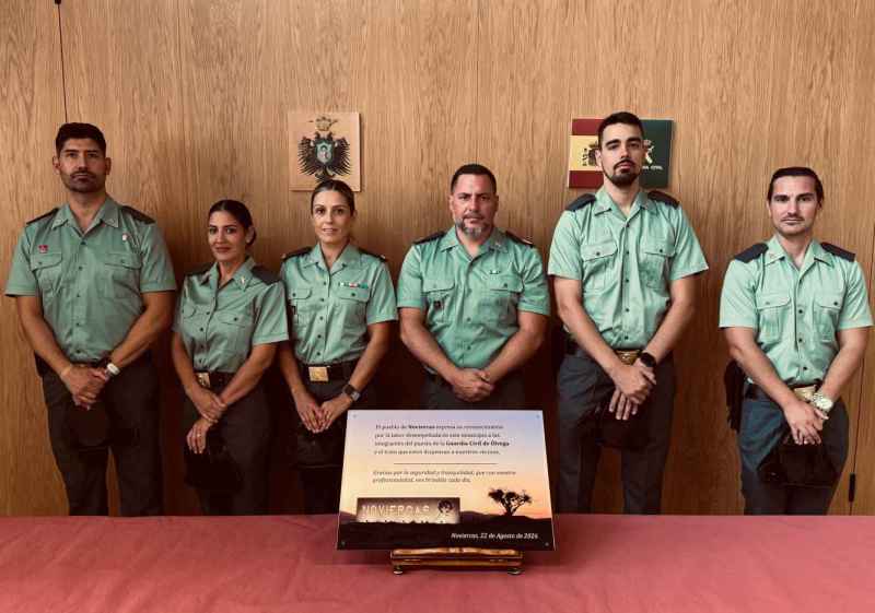 Noviercas reconoce la labor de guardias civiles del Puesto de Ólvega
