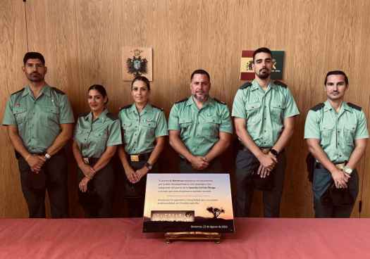 Noviercas reconoce la labor de guardias civiles del Puesto de Ólvega