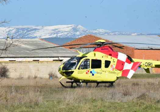 Herido de gravedad trabajador de autovía del Duero en Langa de Duero