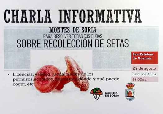Charla informativa en San Esteban de Gormaz sobre recursos micológicos