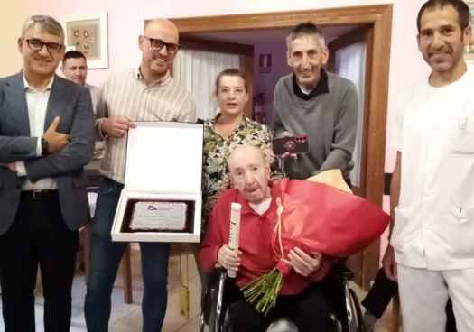 Juan José Gómez Vergara celebra su centenario en Vinuesa